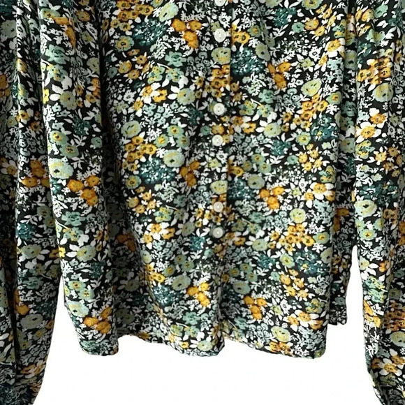 UNIVERSAL thread | NWOT | BALLOON SLEEVE BOHO FLORAL COLLARED BLOUSE | SMALL - Picture 4 of 10